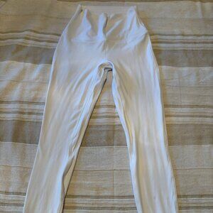 Lululemon Wonder Under 7/8 Leggings – White, Size Small